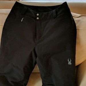 Ladies Ski Pant - Black Spyder Size 8. Almost new.